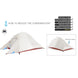 Ultralight 2-Person Backpacking Tent 20D Nylon Waterproof White OBA
