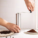 Manual Coffee Grinder Stainless Steel Hand Crank Conical Burr Grinder Silver LPO