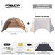 Sonuto Outdoor 3-4P One-Touch Camping Tent Quick Automatic Opening Beach Fishing Tent Family Travel Picnic Park Anti-UV Shade LPO
