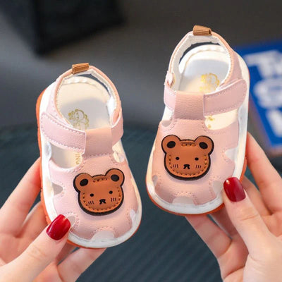 First Steps Sandals with Bear