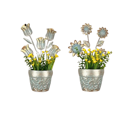LIFFY Handcrafted Metal Flower Wall Art: Elegance for Your Home CAN