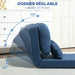 Chauffeuse canapé-lit convertible fauteuil 1 place avec 1 coussin avec dossier réglable, bleu foncé Aosom
