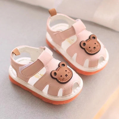 First Steps Sandals with Bear