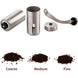 Manual Coffee Grinder Stainless Steel Hand Crank Conical Burr Grinder Silver LPO