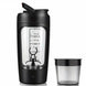 500ML Electric Shaker Bottle USB C Rechargeable Automatic Mixer Black OBA