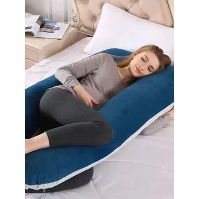 NNEOBA U-Shaped Pregnancy Pillow Pure Cotton Cushion Grey