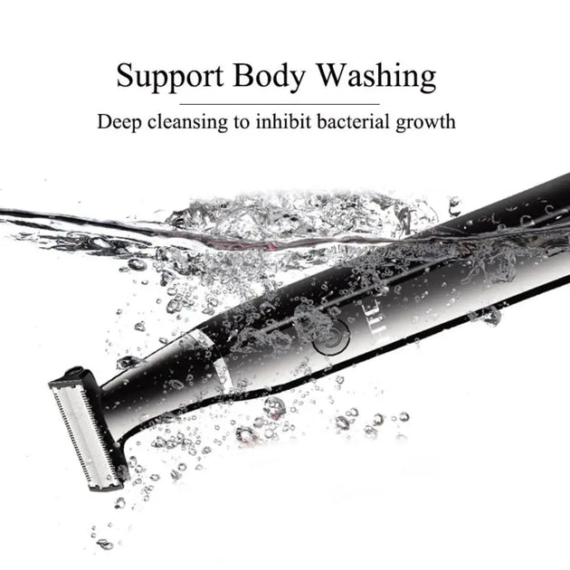 Rechargeable Electric One Blade Trimmer Hair Grooming Clipper Black LPO