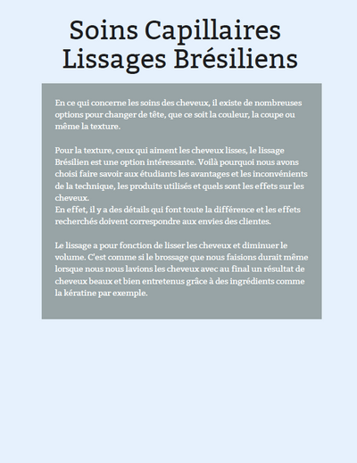 E-Book - Le lissage Brésilien