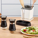 Salt and Pepper Shaker Set with Stand Stainless Steel TM