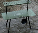 One-Tier Camping Shelf Table Tactical Aluminum Alloy Storage Rack Army Green LPO