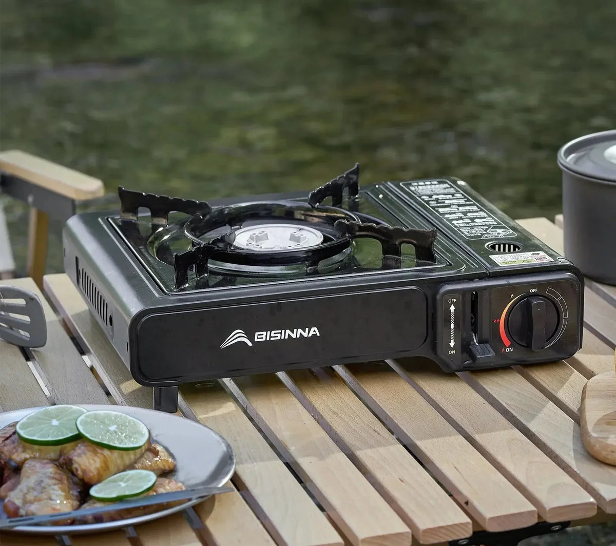 2900W Camping Cassette Stove Black