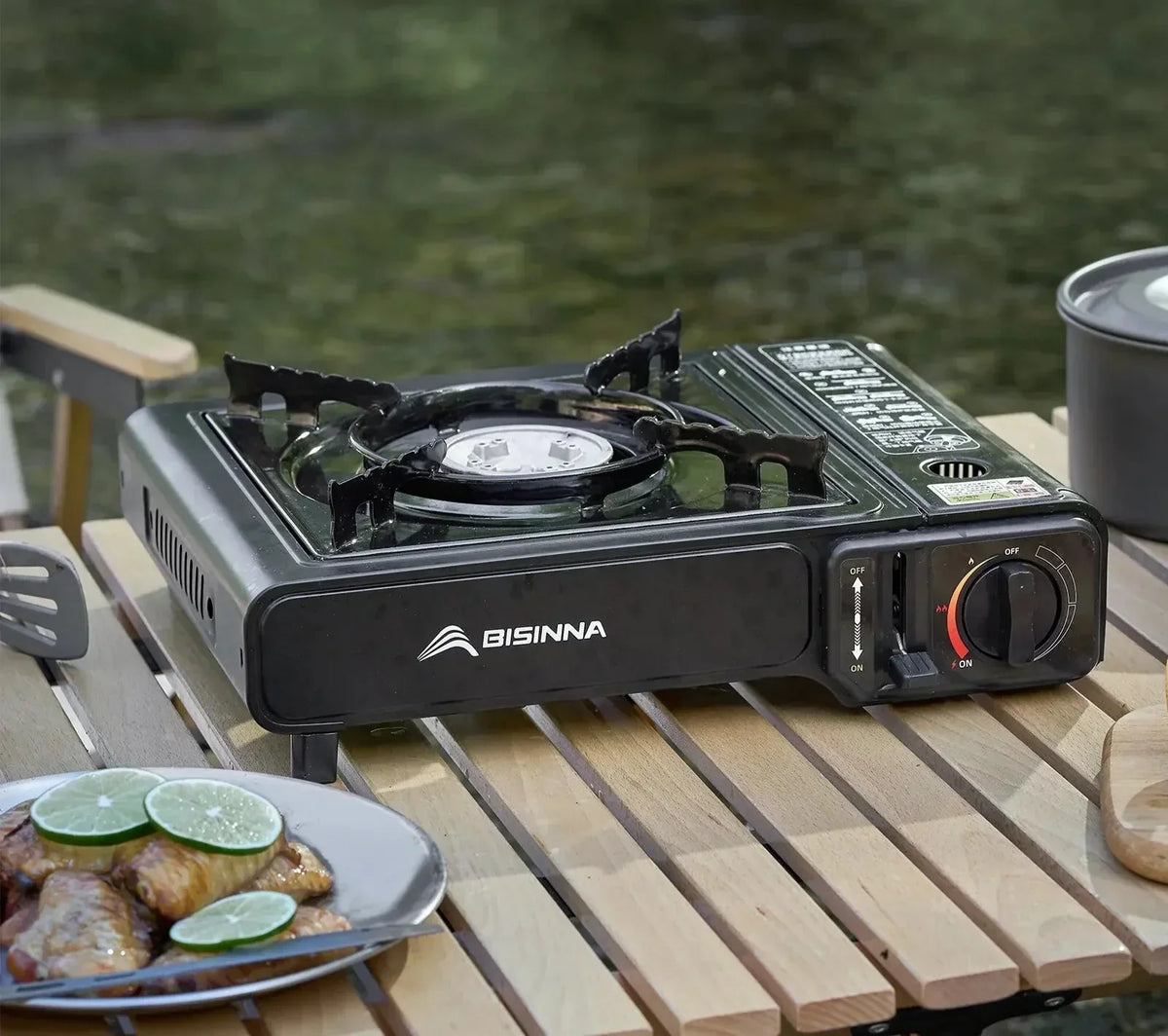 2900W Camping Cassette Stove Black
