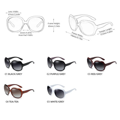 Oversized Round Sunglasses Women