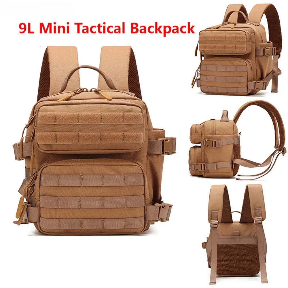 9L Tactical Sport Backpack Bug Out Bag Khaki OBA