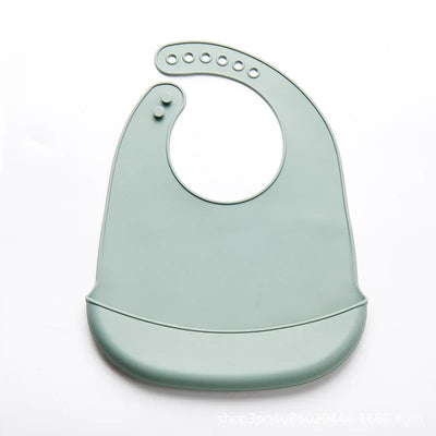 Baby Silicone Bib for Babies with Pocket