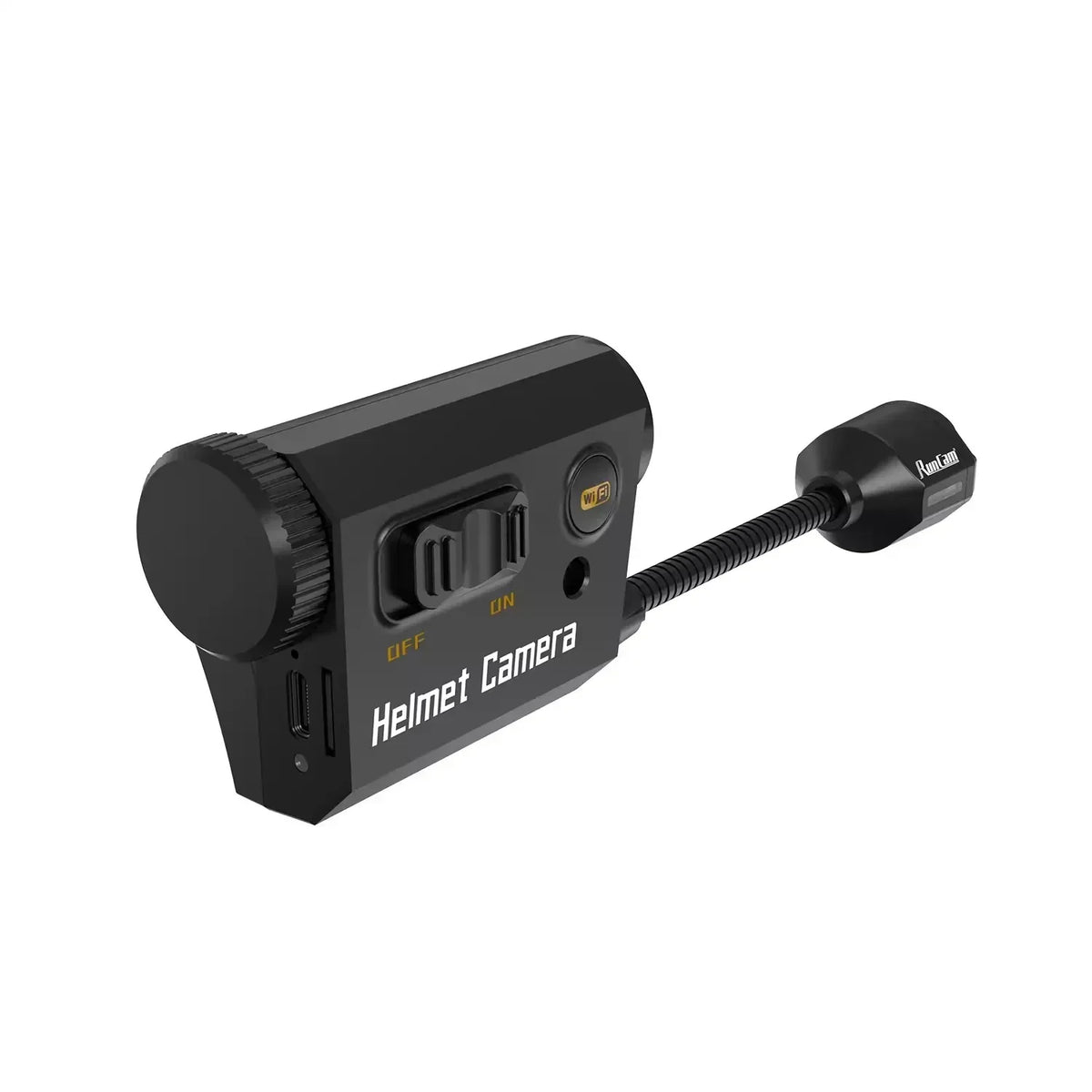Helmet Face Mask Camera Built-in WiFi Black