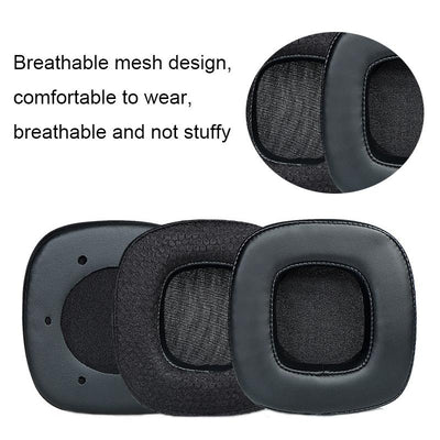 NNEIDS Breathable Sponge Headphone Covers - 1 Pair - Net Gray