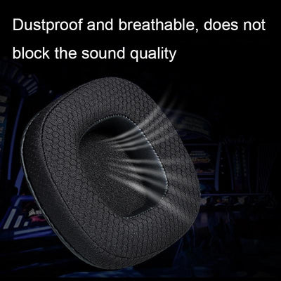 NNEIDS Breathable Sponge Headphone Covers - 1 Pair - Net Gray