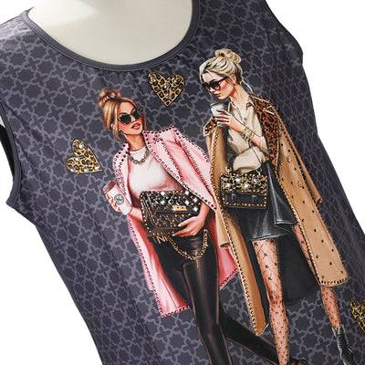 TOP TÚNICA NICOLE LEE CON BRILLOS (LADIES NIGHT OUT)