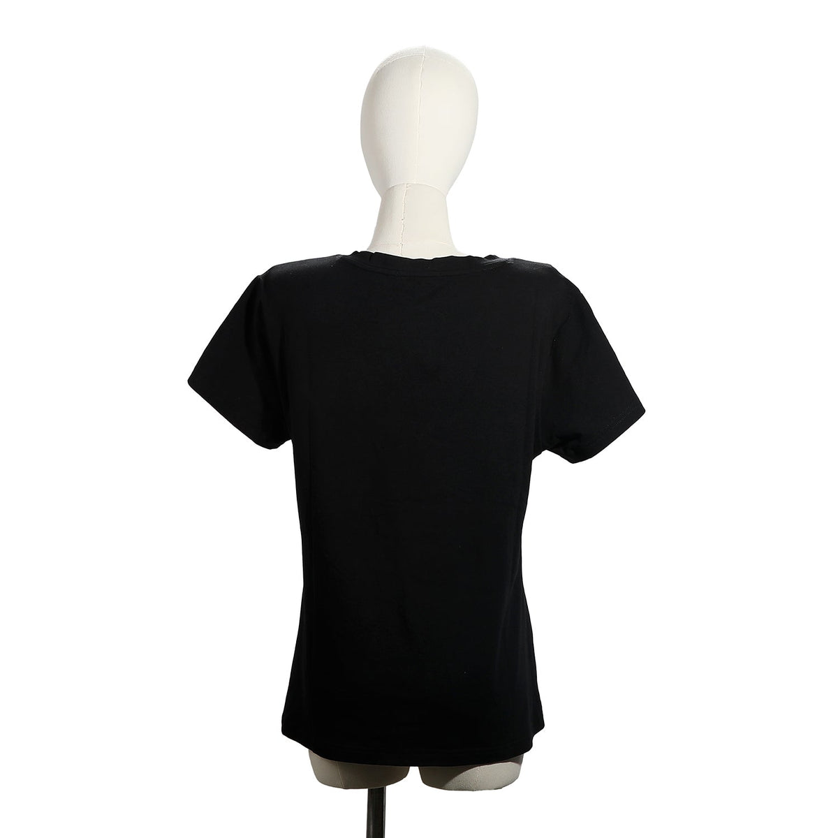 CAMISETA DE MODA CON CUELLO EN V (QUEEN CLEOPATRA NEGRO)