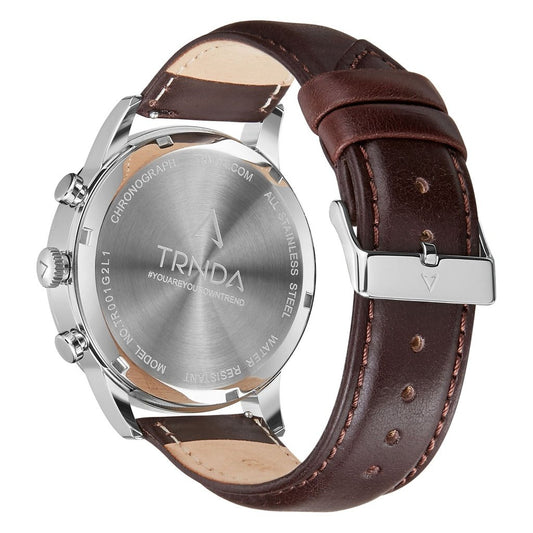 Trnda Men's Stainless Steel Watch, Dark Blue Dial | Trn-Ss43db