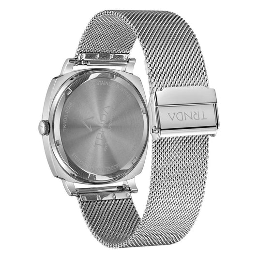 Trnda Men's Stainless Steel Watch, Blue Dial | Trn-Sq45-Sl
