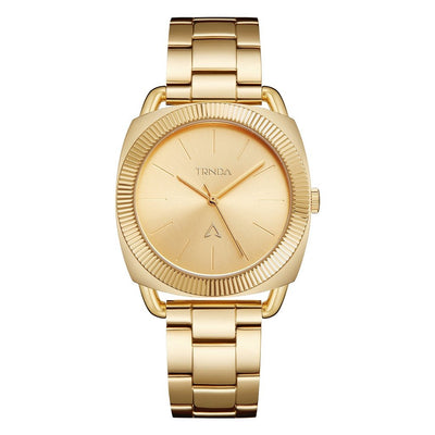 Trnda Women's Gold Stainless Steel Watch, Round Case | Trn-35.8g