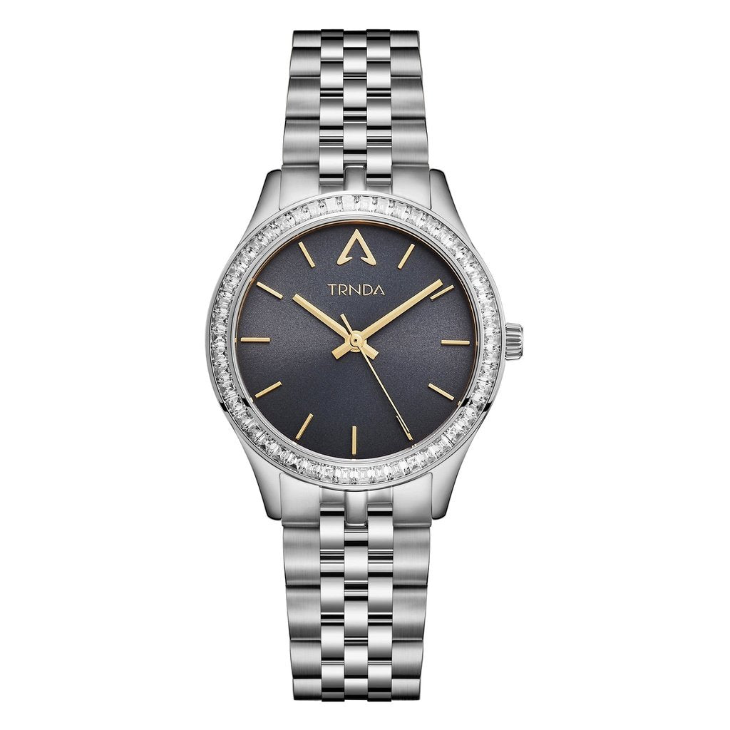 Trnda Women's Silver Stainless Steel Watch, Gray Dial | Trnda32mm