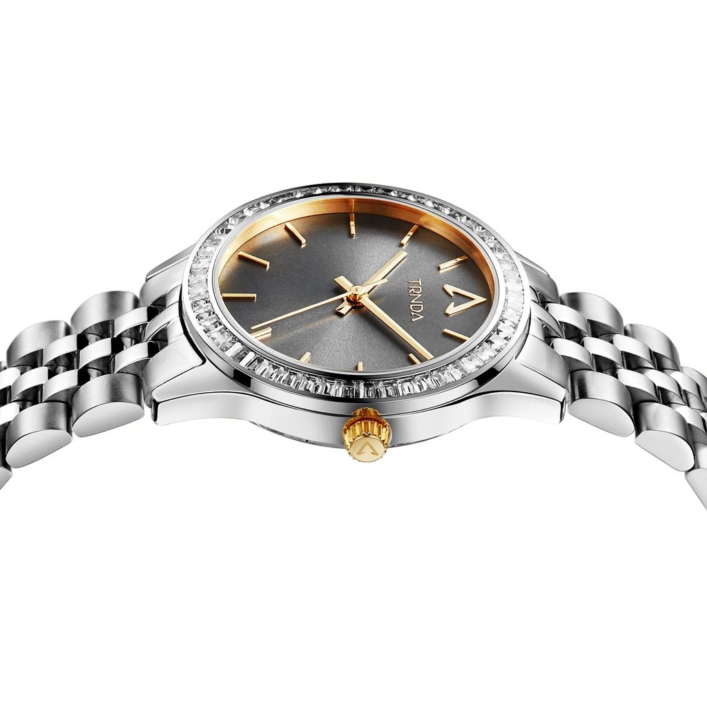 Trnda Women's Silver Stainless Steel Watch, Gray Dial | Trnda32mm