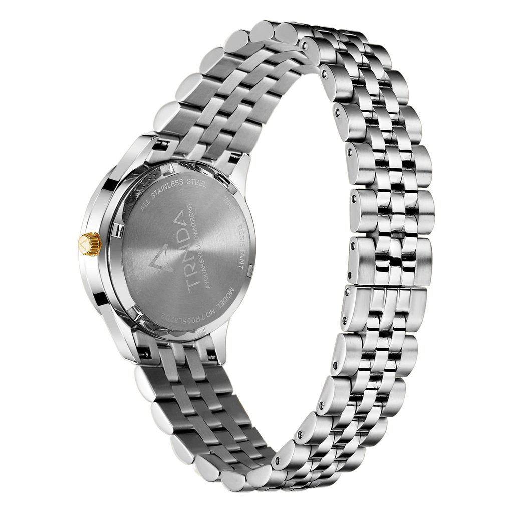 Trnda Women's Silver Stainless Steel Watch, Gray Dial | Trnda32mm