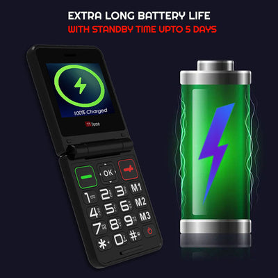 Used - TT660 Flip Mobile with Dock Charger, Vodafone SIM