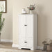 Armoire de cuisine buffet cuisine avec placards et étagères réglables, 58,2 x 30 x 123 cm, blanc Aosom