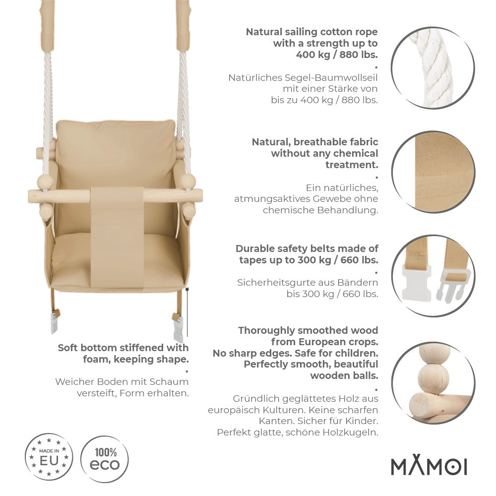 MAMOI® Huśtawka SCANDI dla dzieci