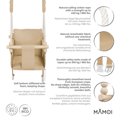 MAMOI® Huśtawka SCANDI dla dzieci