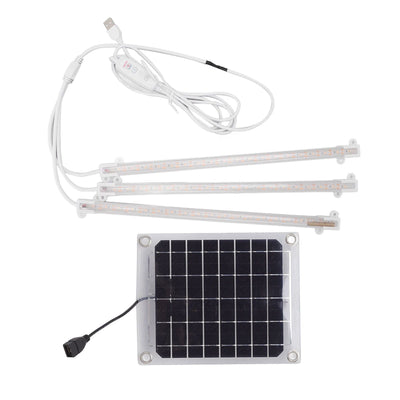 Solar Plant Grow Light LED Plant Grow Light Strip for Balcony Greenhouse Herbs Vegetables Flowers 30W