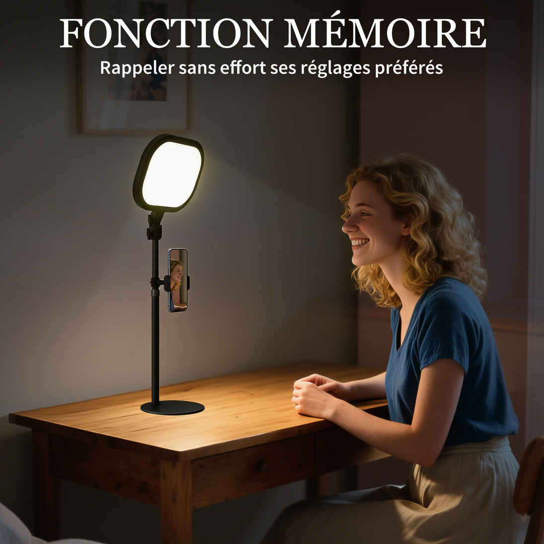 Lampe de bureau LED dimmable 5 modes de couleur 10 niveaux de luminosité port USB minuterie support pour téléphone noir Aosom