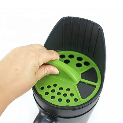 NNEDSZ Garden Lawn Seed Spreader and Snow Salt Dispenser – Portable Handheld Seeder