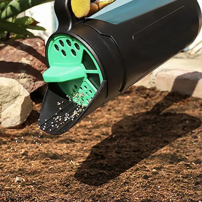 NNEDSZ Garden Lawn Seed Spreader and Snow Salt Dispenser – Portable Handheld Seeder