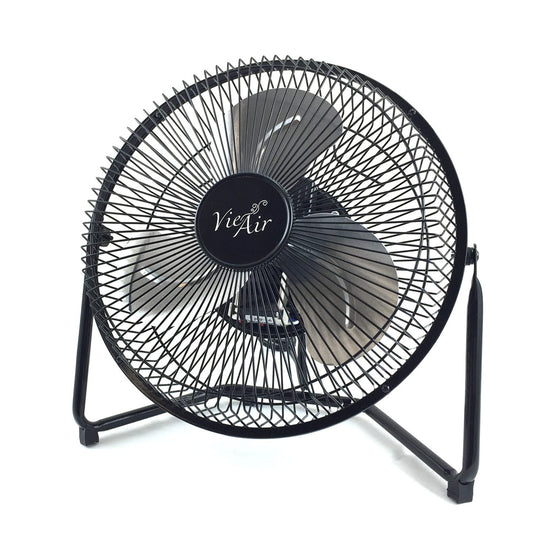 Vie Air 9 Inch High Velocity Tilting 3 Speed Metal Floor Fan VIE AIR
