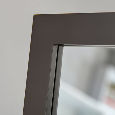 Miroir en Pied Grand Miroir de Sol Inclinaison réglable pour Dressing Chambre dim. 47L x 46l x 148H cm en café