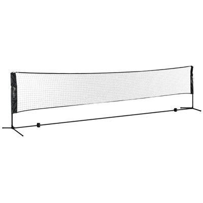 Ensemble set complet de badminton, pickleball et volleyball, 3 en 1, jeux sport extérieur avec filet hauteur réglable