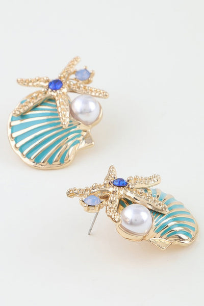 Women's Earrings Studs Starfish BYMANYC ® New York HAMPTONS SUMMER - New Collection