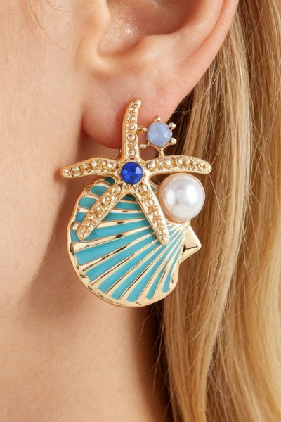Women's Earrings Studs Starfish BYMANYC ® New York HAMPTONS SUMMER - New Collection