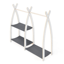 MAMOI® Children clothes rail Beige 95x106x32cm | Dressing up rail for kids made of Yarnwood | Baby wardrobe clothes storage modern design | Baby accessories | 100% ECO | MADE in EU