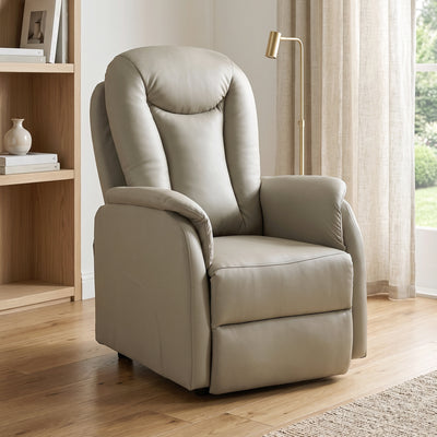 Fauteuil Releveur Électrique Massage Vibration et Chaleur, Fauteuil Relax Électrique en PU, Dossier Inclinable, Gris
