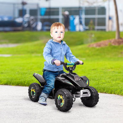 Quad électrique pour enfants 18-36 mois véhicule à batterie 6V avec marche avant et arrière 72 x 40 x 45,5 cm noir