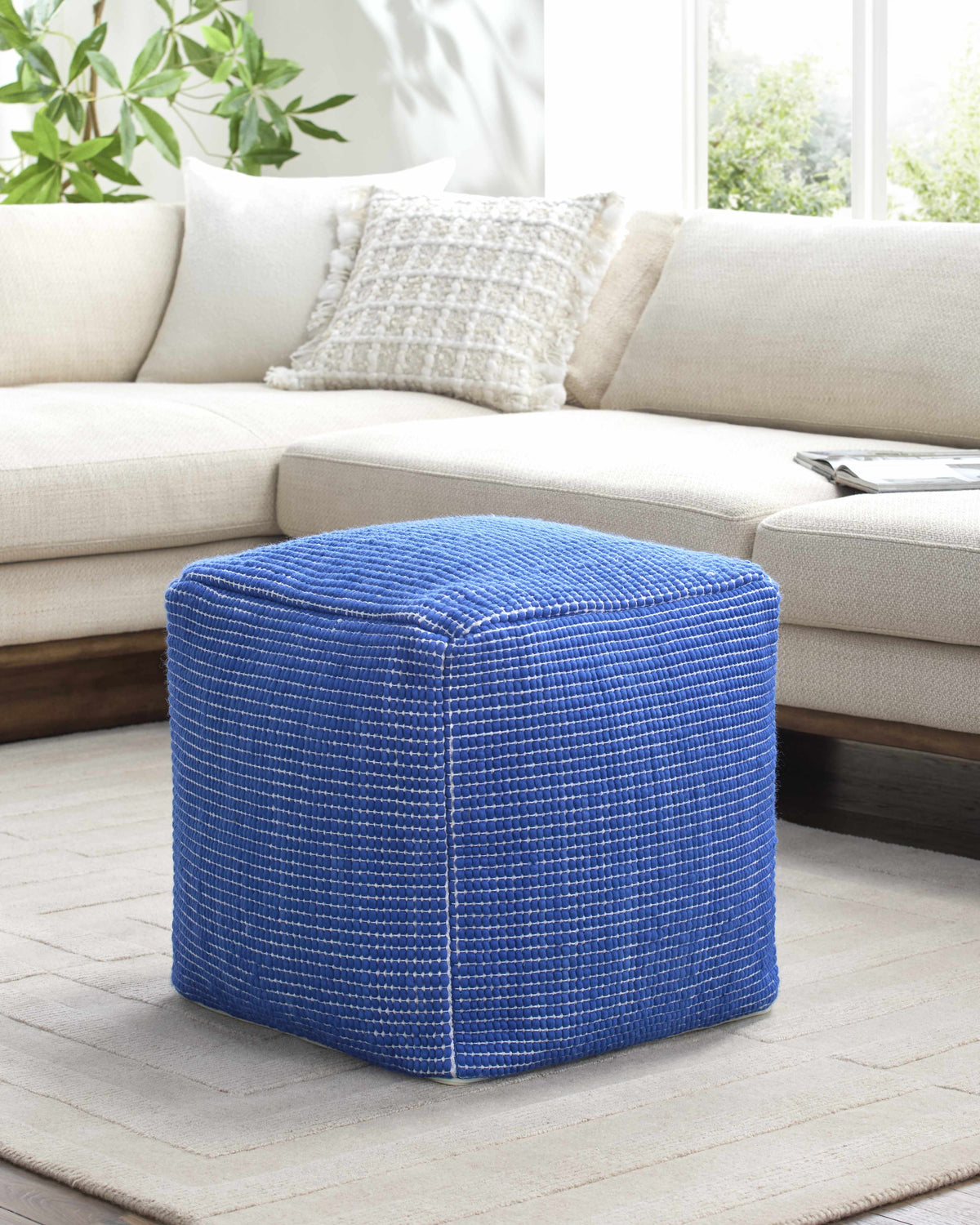 Yakymivka Blue Pouf