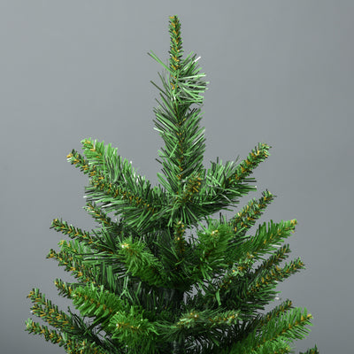 Sapin de Noël artificiel avec 310 branches support en acier socle pliable en acier hauteur 120 cm vert