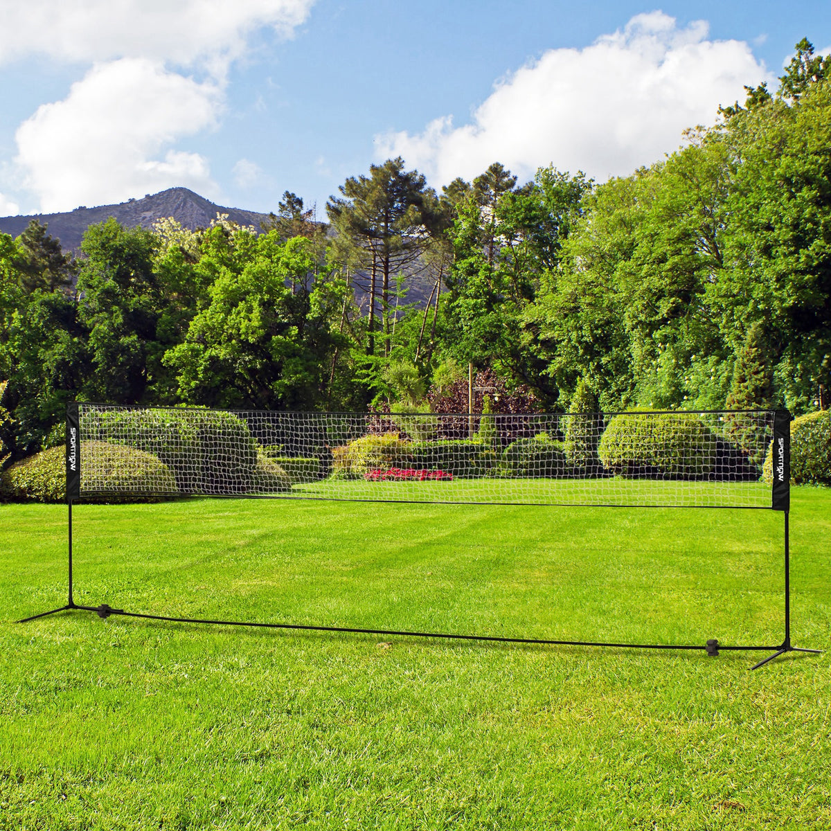 Ensemble set complet de badminton, pickleball et volleyball, 3 en 1, jeux sport extérieur avec filet hauteur réglable
