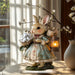 2D Boho Easter Bunny Acrylic Tabletop Statue LPT